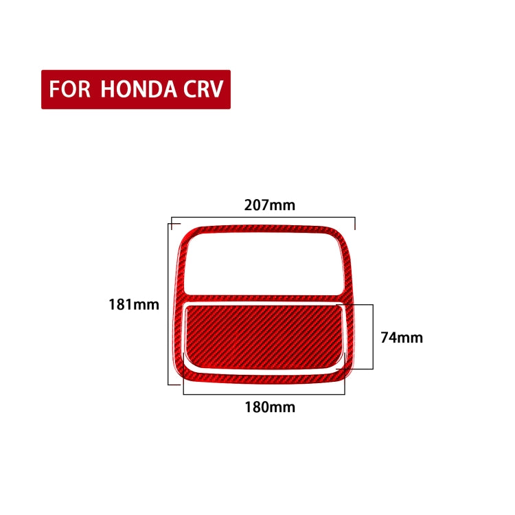 2 PCS Set  for Honda CRV 2007-2011 Carbon Fiber Car Front Reading Light Panel Decorative Sticker,Left and Right Drive Universal