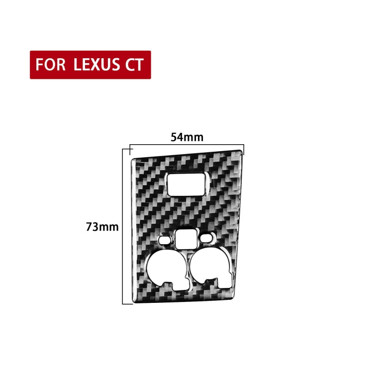 Car Carbon Fiber Sport Mode Panel B Decorative Sticker for Lexus CT 2011-2017, Left and Right Drive