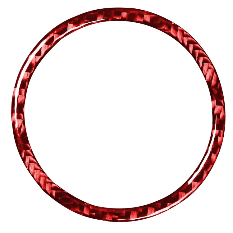 Car Carbon Fiber Stopwatch Ring Decorative Sticker for Porsche Macan 2014-2021, Left and Right Drive Universal