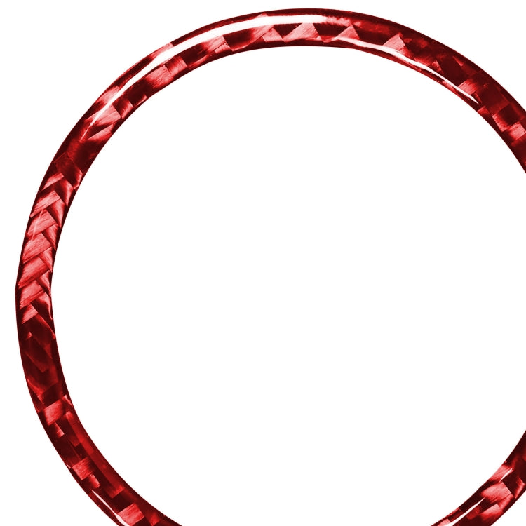 Car Carbon Fiber Stopwatch Ring Decorative Sticker for Porsche Macan 2014-2021, Left and Right Drive Universal