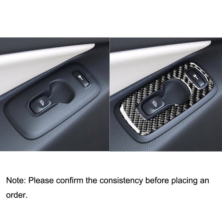 4 in 1 Car Carbon Fiber Door Set B Decorative Sticker for Volvo XC90 2003-2014, Right Drive