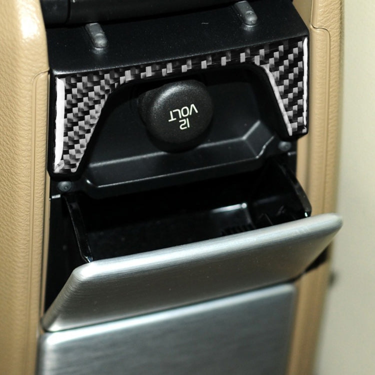 Car Carbon Fiber Rear Control Panel Decorative Sticker for Volvo XC90 2003-2014, Left and Right Drive Universal