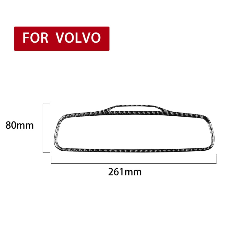 Car Carbon Fiber Rearview Mirror Decorative Sticker for Volvo XC90 2003-2014, Left and Right Drive Universal