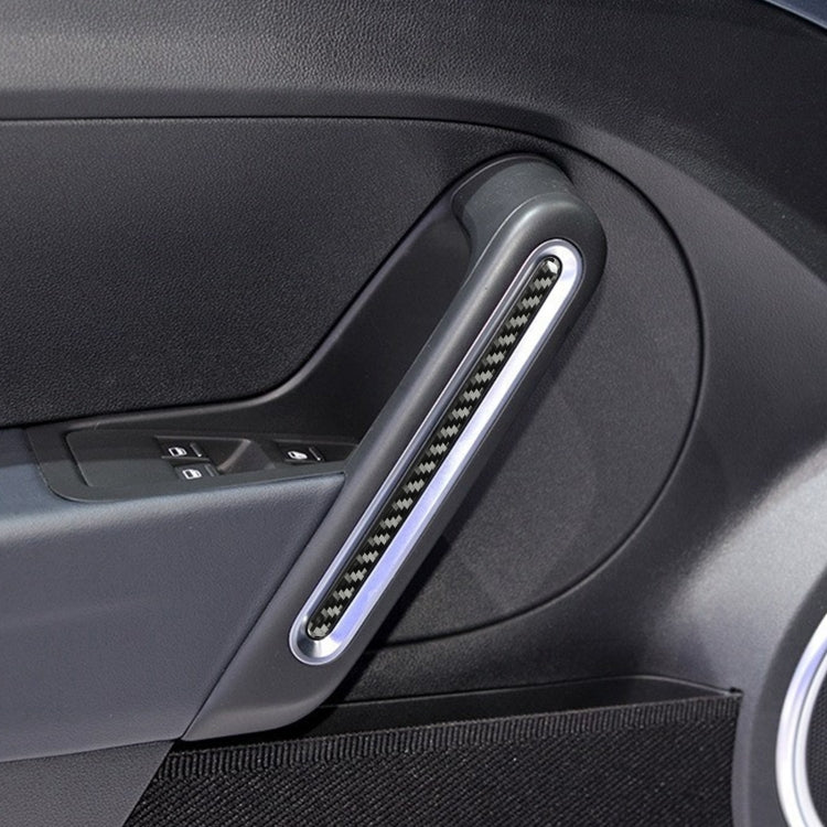 Car Carbon Fiber Door Decorative Sticker for Volkswagen Beetle 2012-2019, Left and Right Drive Universal