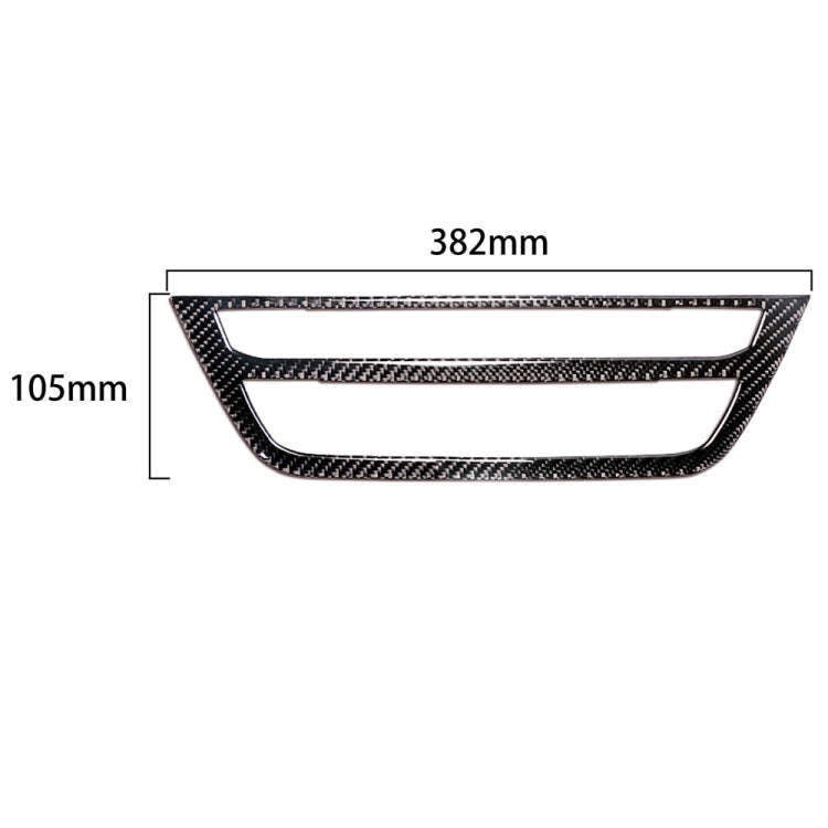 Car Carbon Fiber Air Conditioner CD Control Panel M Performance Decorative Sticker for BMW G01 X3 2018-2020 / G02 X4 2019-2020, Left and Right Drive Universal