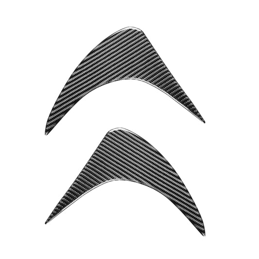 2 PCS / Set Carbon Fiber Car Front Lamp Eyebrow Decorative Sticker for Toyota GT86 / Subaru BRZ 2012-2016, Drop Glue Version