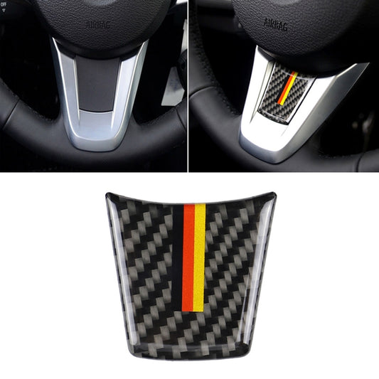 Car Carbon Fiber Steering Wheel Germany Color Decorative Sticker for BMW Z4 2009-2015