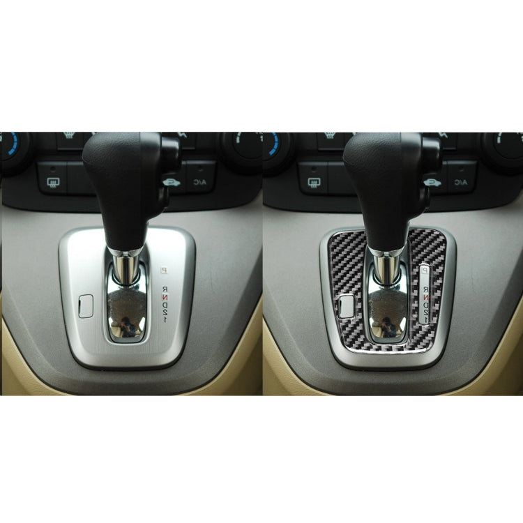 Carbon Fiber Car Gear Indicator Frame Decorative Sticker for Honda CRV 2007-2011,Right Drive