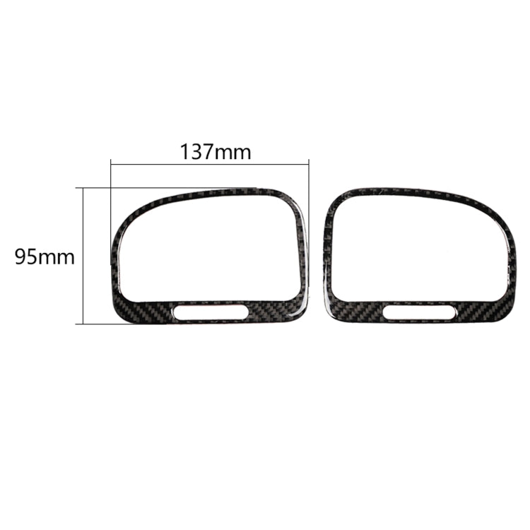 Carbon Fiber Car Left Right Air Outlet Decorative Sticker for Volkswagen Golf 6 2008-2012