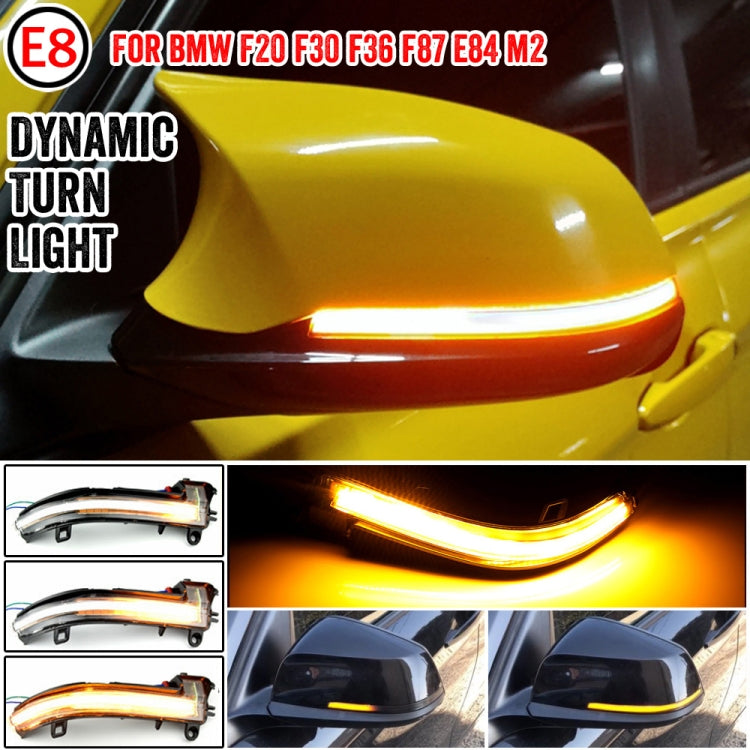 1 Pair For BMW 3 Series F20 Car Dynamic LED Turn Signal Light Rearview Mirror Flasher Water Blinker