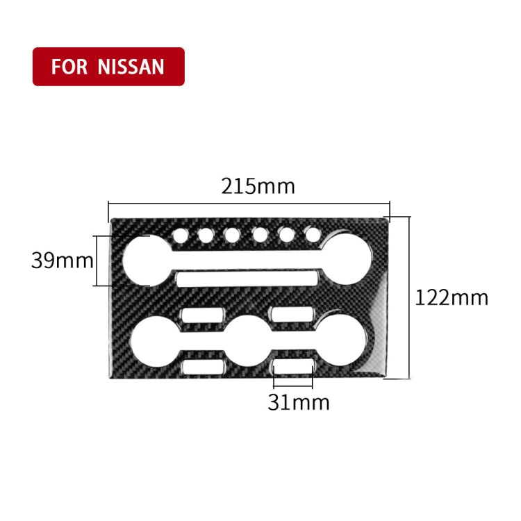 Car Carbon Fiber Instrument Control Panel Decorative Sticker for Nissan GTR R35 2008-2016, Right Drive