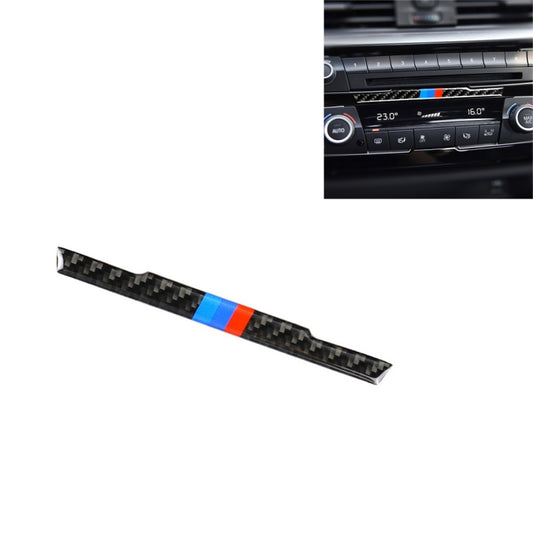 Three Color Carbon Fiber Car Central Control CD Decorative Sticker for BMW (F30) 2013-2015 / (F34) 2013-2016