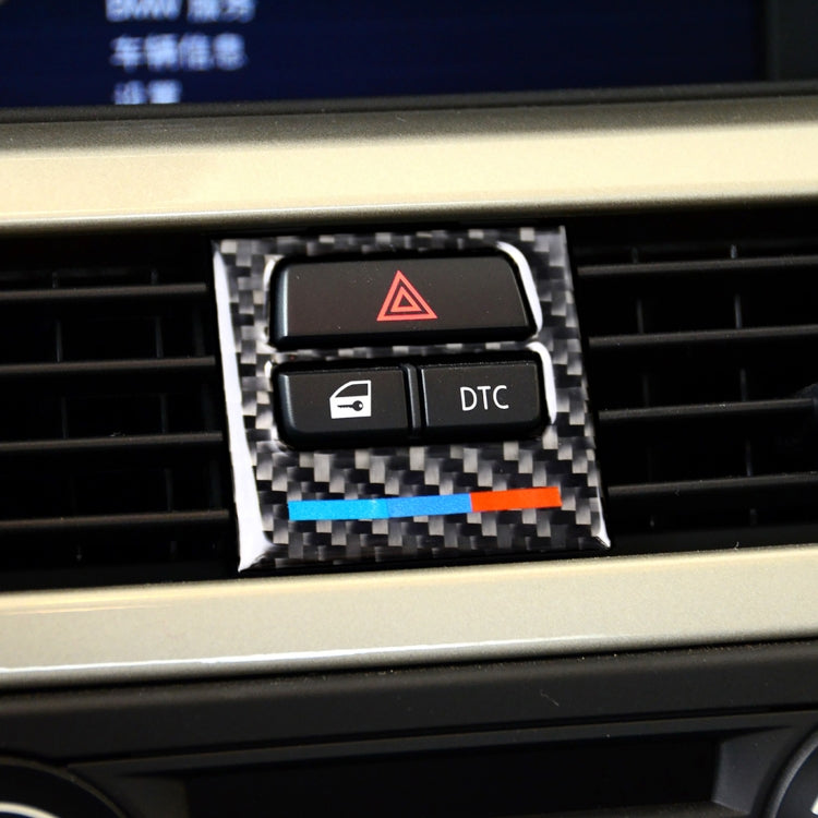 5 PCS Low Matching Carbon Fiber Car Air Outlet Decorative Sticker for BMW E90 / E92 / E93 2005-2012