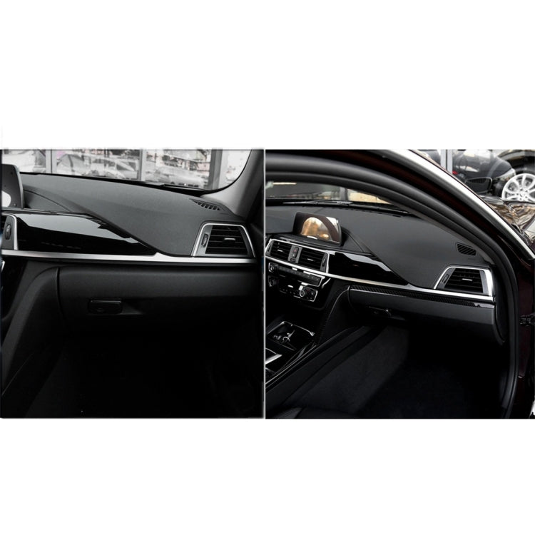 Carbon Fiber Car Copilot Central Control Decorative Sticker for BMW F30 2013-2018 / F34 2013-2018, Sutible for Left Driving