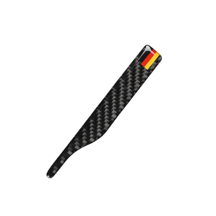 Car Carbon Fiber German Flag Pattern Rearview Mirror Anti-collision Sticker for Audi TT, Left and Right Drive Universal, B Style