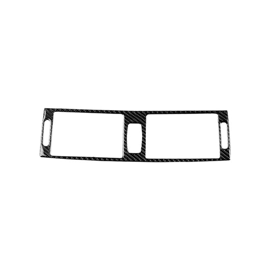 Car Carbon Fiber Solid Color Middle Air Outlet Decorative Sticker for BMW E70 X5 / E71 X6 2008-2013, Left and Right Drive Universal