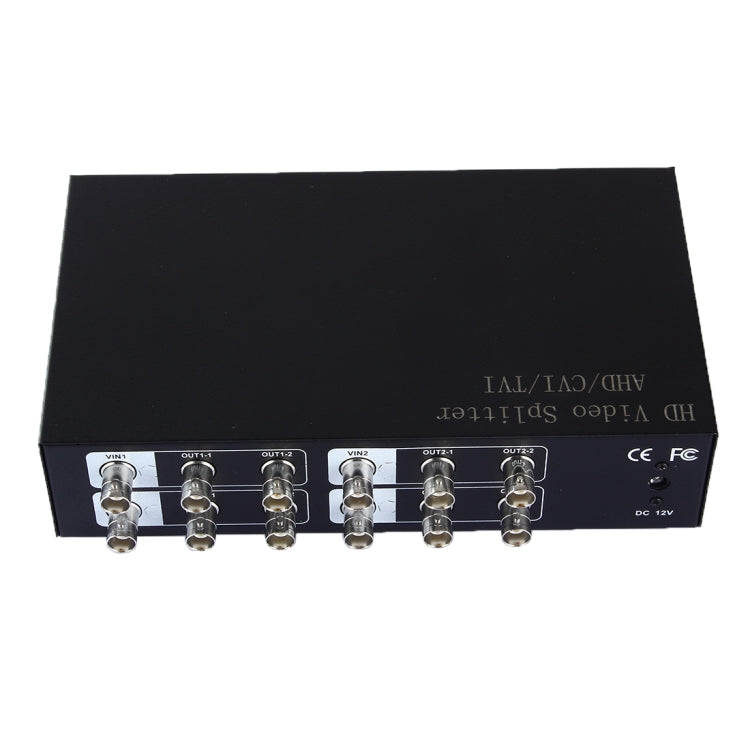 Coaxial AHD / CVI / TVI 4 into 8 Video Signal Splitter