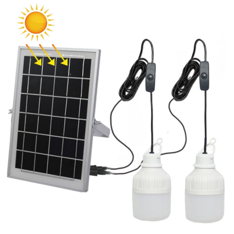 SNF-0092 White Light Solar Lantern Lighting Bulb Outdoor IP44 Waterproof LED One for Two Lighting System Split Garden Lamp