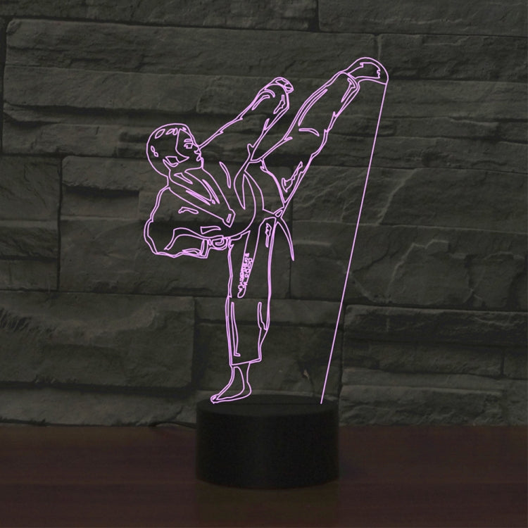 Black Base Creative 3D LED Decorative Night Light, USB with Touch Button Version