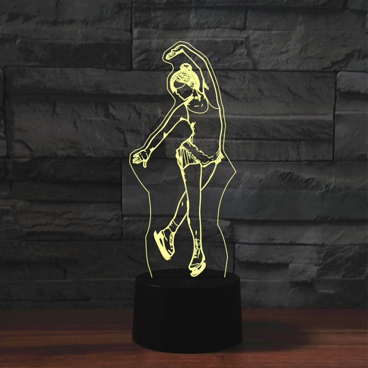 Black Base Creative 3D LED Decorative Night Light, USB with Touch Button Version