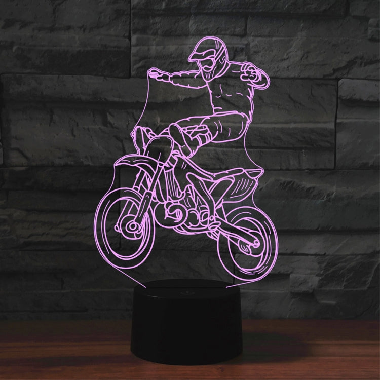 Black Base Creative 3D LED Decorative Night Light, USB with Touch Button Version