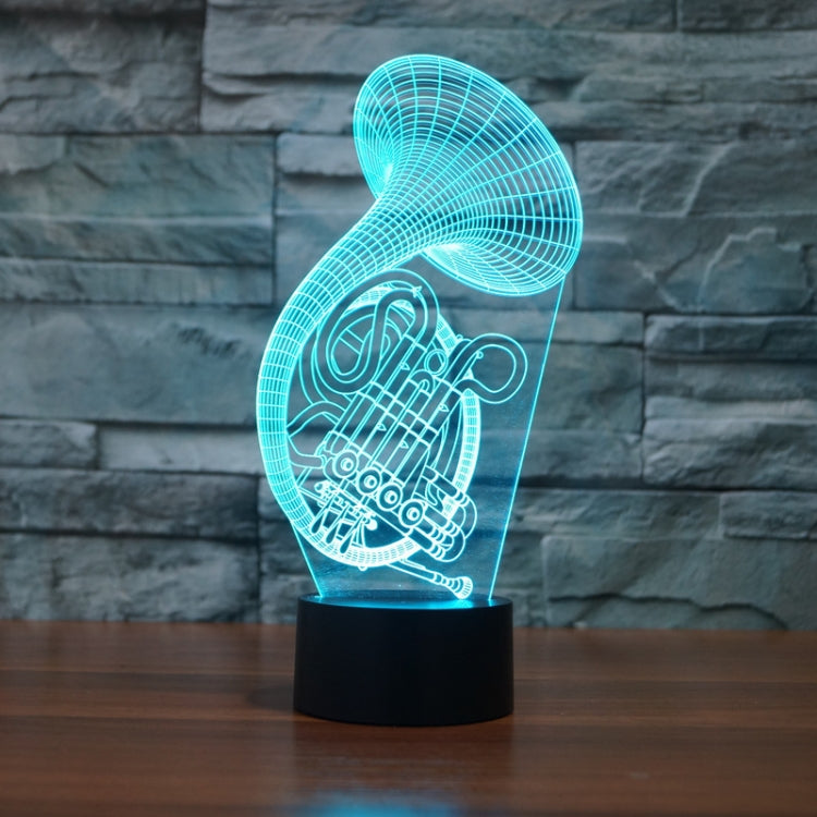 Black Base Creative 3D LED Decorative Night Light, USB with Touch Button Version