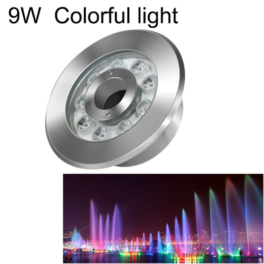 Landscape Colorful Color Changing Ring LED Stainless Steel Underwater Fountain Light