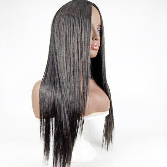 Centre-parted Long Straight Wig Headgear for Women