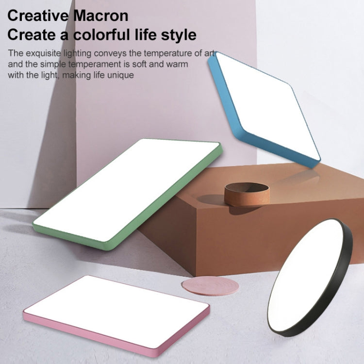 Macaron LED Round Ceiling Lamp, White Light