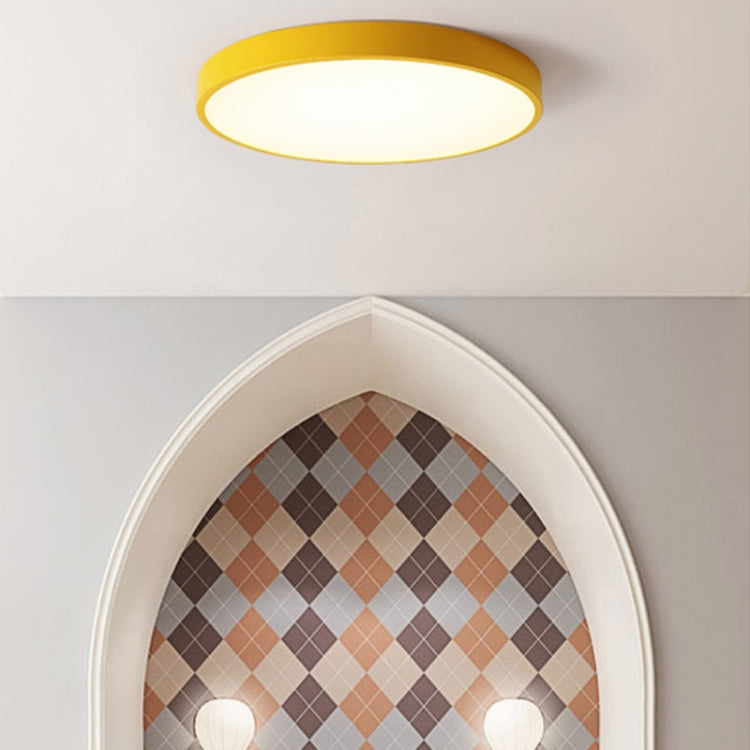 Macaron LED Round Ceiling Lamp, White Light