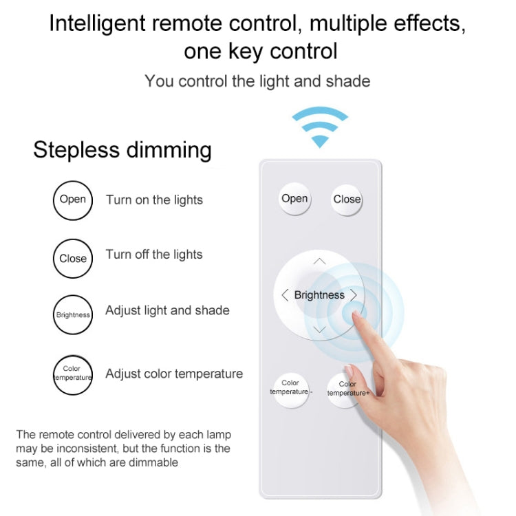 Macaron LED Round Ceiling Lamp, Stepless Dimming