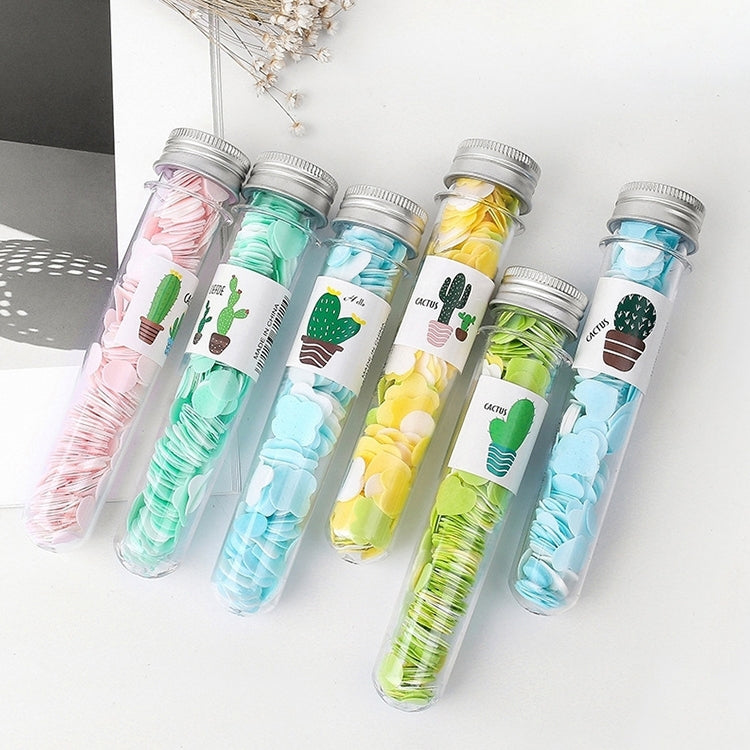 10pcs Disposable Portable Travel Tube Shape Boxed Confetti Soap Mini Soap Plate, Emoji Series, Animal Series, Succulent Series, Fruit Series, Words Series, Constellation Series, Cherry Blossom Series, Pig Baby Series