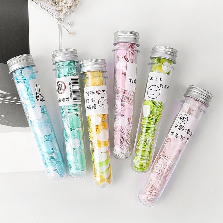 10pcs Disposable Portable Travel Tube Shape Boxed Confetti Soap Mini Soap Plate, Emoji Series, Animal Series, Succulent Series, Fruit Series, Words Series, Constellation Series, Cherry Blossom Series, Pig Baby Series
