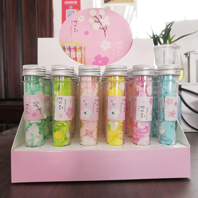 10pcs Disposable Portable Travel Tube Shape Boxed Confetti Soap Mini Soap Plate, Emoji Series, Animal Series, Succulent Series, Fruit Series, Words Series, Constellation Series, Cherry Blossom Series, Pig Baby Series