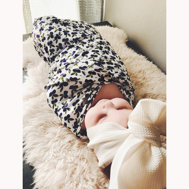 Newborn Baby Three-piece Swaddling Scarf  Cap Headband