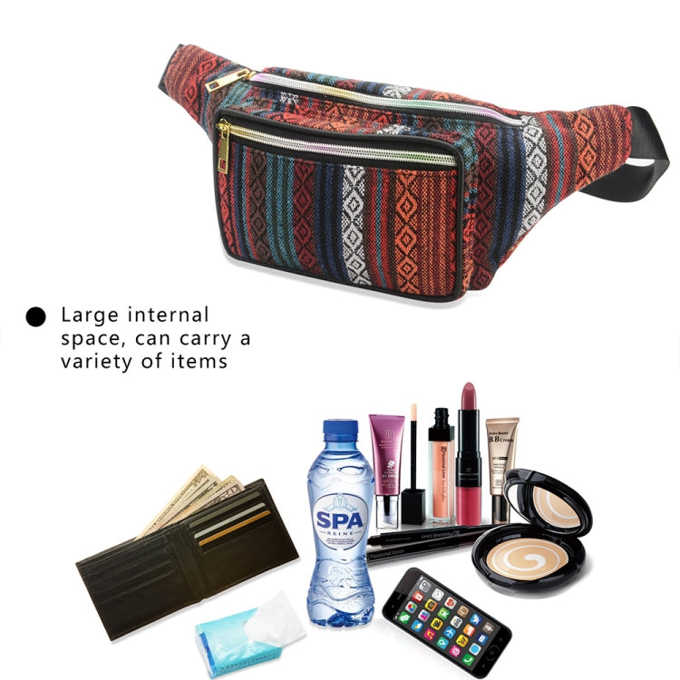 Outdoor Sports Bohemian Ethnic Style Fashion Waist Bag