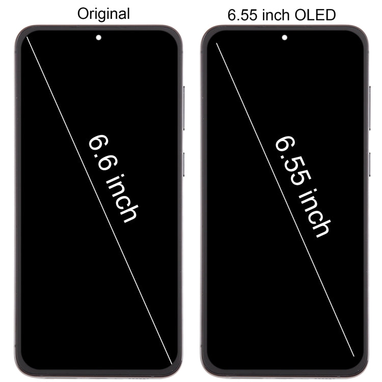 6.78 inch EU Version OLED LCD Screen Digitizer Full Assembly with Frame(Black)