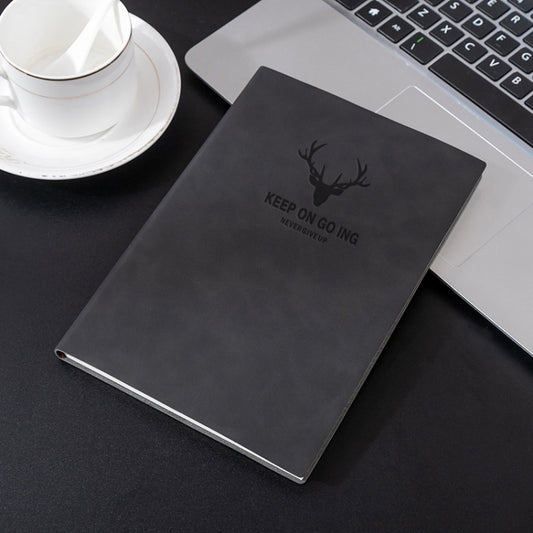A5 Business Leather Notebook Conference Office Notepad Student Notebook
