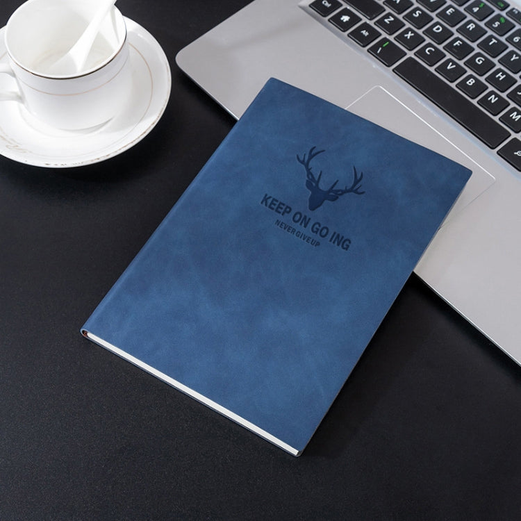 A5 Business Leather Notebook Conference Office Notepad Student Notebook