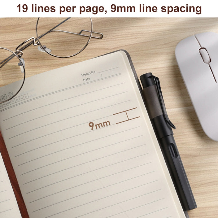 A5 Business Leather Notebook Conference Office Notepad Student Notebook