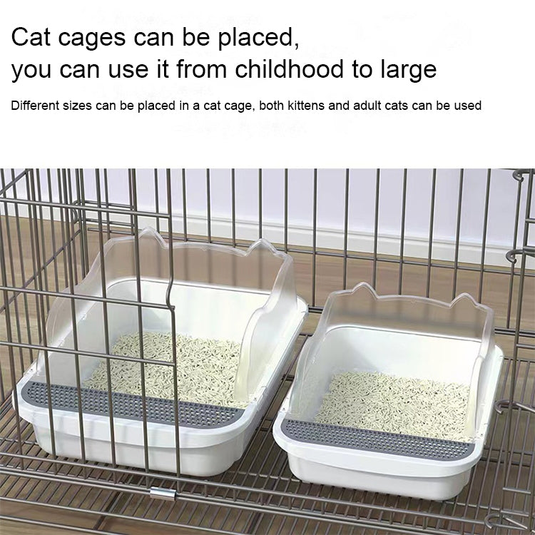 Semi-closed Cat-ear Baffle Cat Litter Basin Deodorization Cat Toilet
