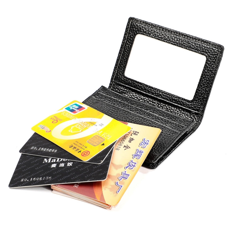 KB156 Antimagnetic RFID Men Leather Card Bag Card Holder