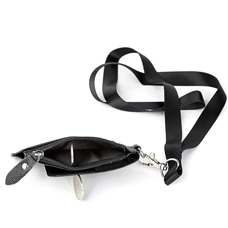 KB172 Antimagnetic RFID Leather Card Holder Office Work Certificate Case Chest Card