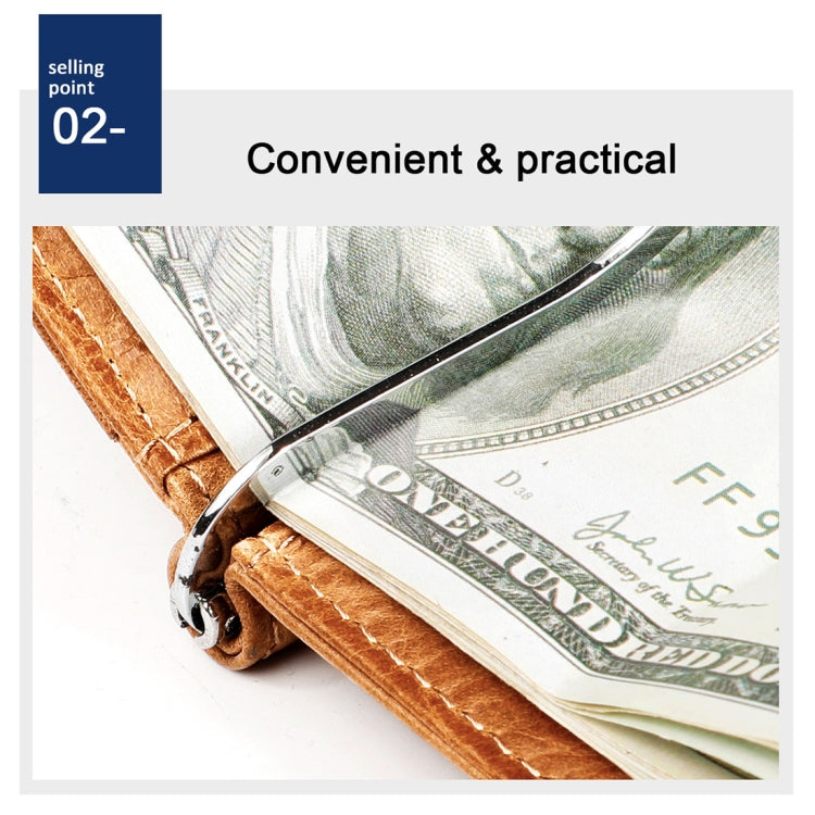 9603 Antimagnetic RFID Crazy Horse Texture Leather Wallet with Card Slots