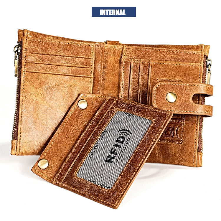 3515 Antimagnetic RFID Multi-function Leather Men Wallet with Card Holder