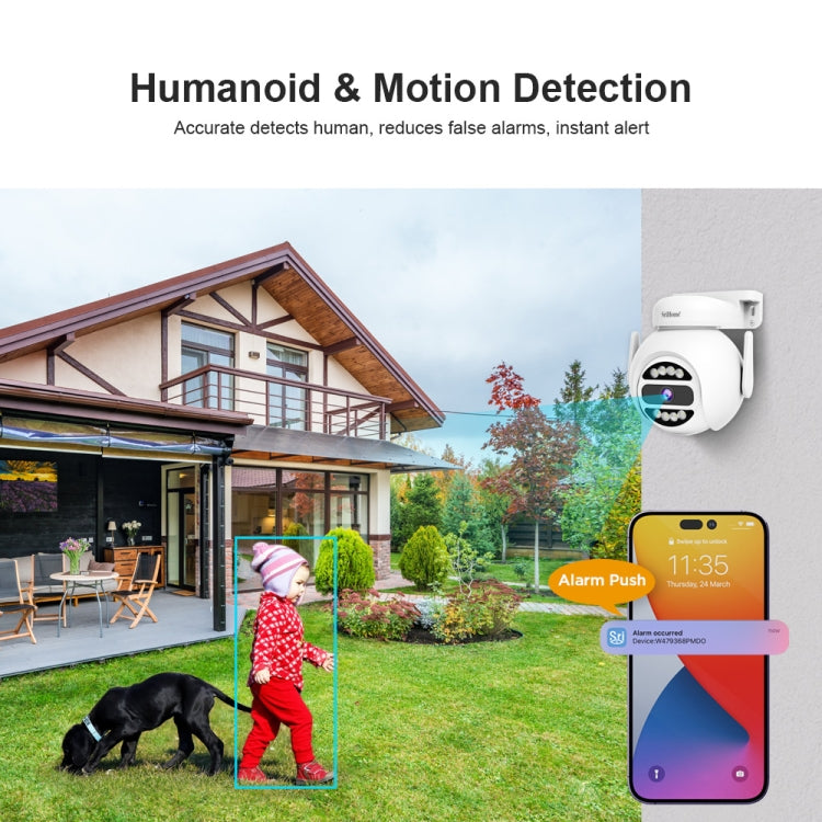 SriHome SH047 4MP IP66 Waterproof Motion Detection Night Vision WiFi HD Camera