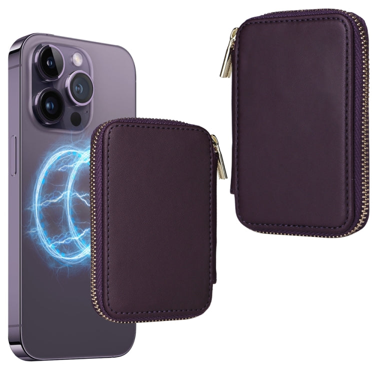 HS-005 MagSafe Magnetic Zipper Card Bag Mobile Phone Back Sticker