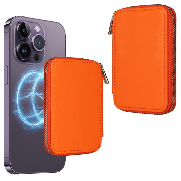 HS-005 MagSafe Magnetic Zipper Card Bag Mobile Phone Back Sticker