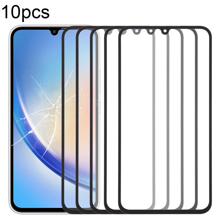 10pcs Front Screen Outer Glass Lens with OCA Optically Clear Adhesive