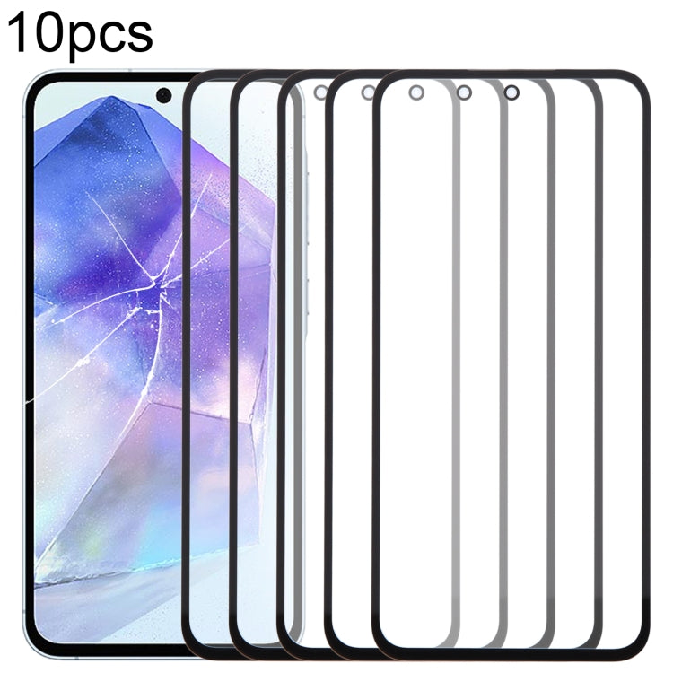 10pcs Front Screen Outer Glass Lens with OCA Optically Clear Adhesive
